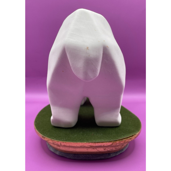 Ceramic Geometric Cubist Abstract Art Polar Bear Figurine - Picture 8 of 12
